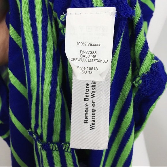 Madewell Blue Green Striped Racerback Tank Top M - Picture 8 of 8